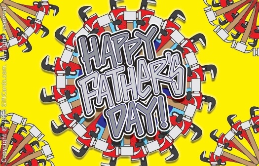 father's day with wrench gift card